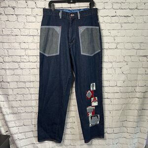VTG 2002 FUBU Platinum Fat Albert Denim Pants Medium Wash Jeans Mens 34x34 Y2K